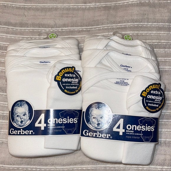 Gerber Other - 2 New packs of Gerber onesies! Size: 3-9 months